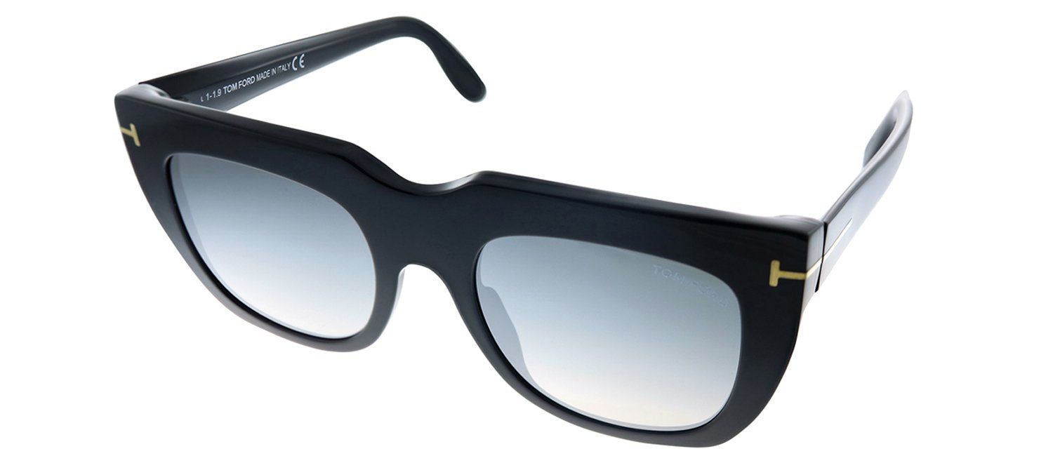Tom Ford TF 687 01C Square Plastic Black Sunglasses with Grey Mirror Lens sold by Gaffos product image thumbnail 2