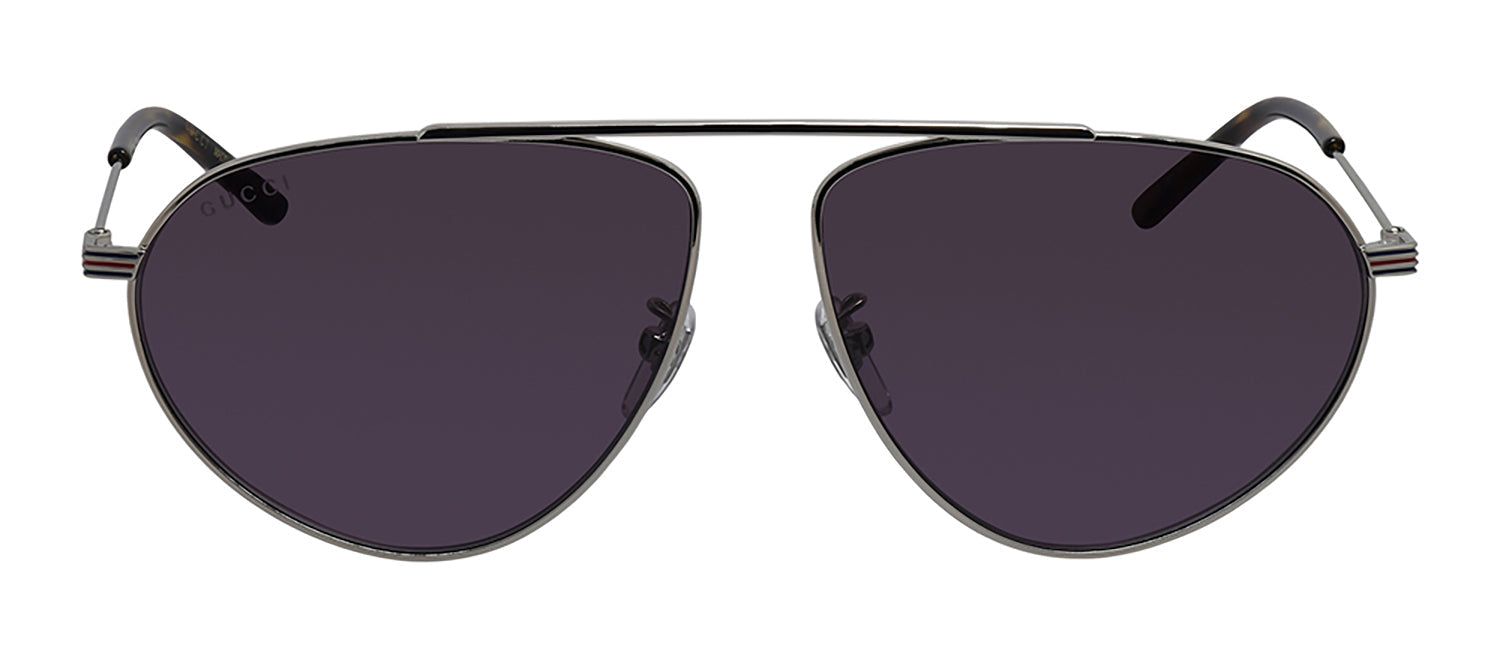 Gucci GG 1051S 001 Pilot Metal Silver Sunglasses with Grey Lens sold by Gaffos