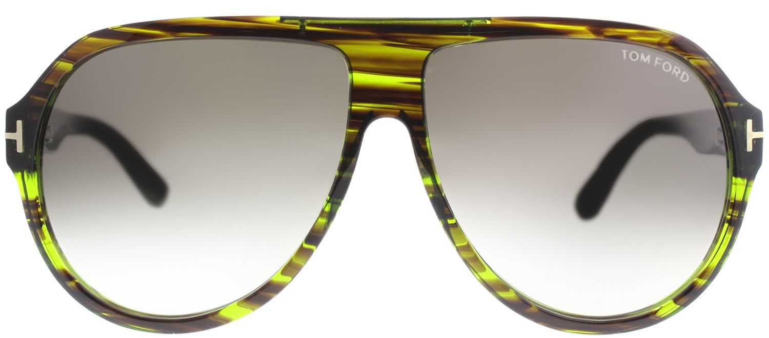Tom Ford FT 464 98K 61 Aviator Plastic Green Sunglasses with Brown Gradient Lens sold by Gaffos