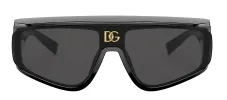 Dolce & Gabbana DG 6177 501/87 Rectangle Plastic Black Sunglasses with Grey Lens sold by Gaffos
