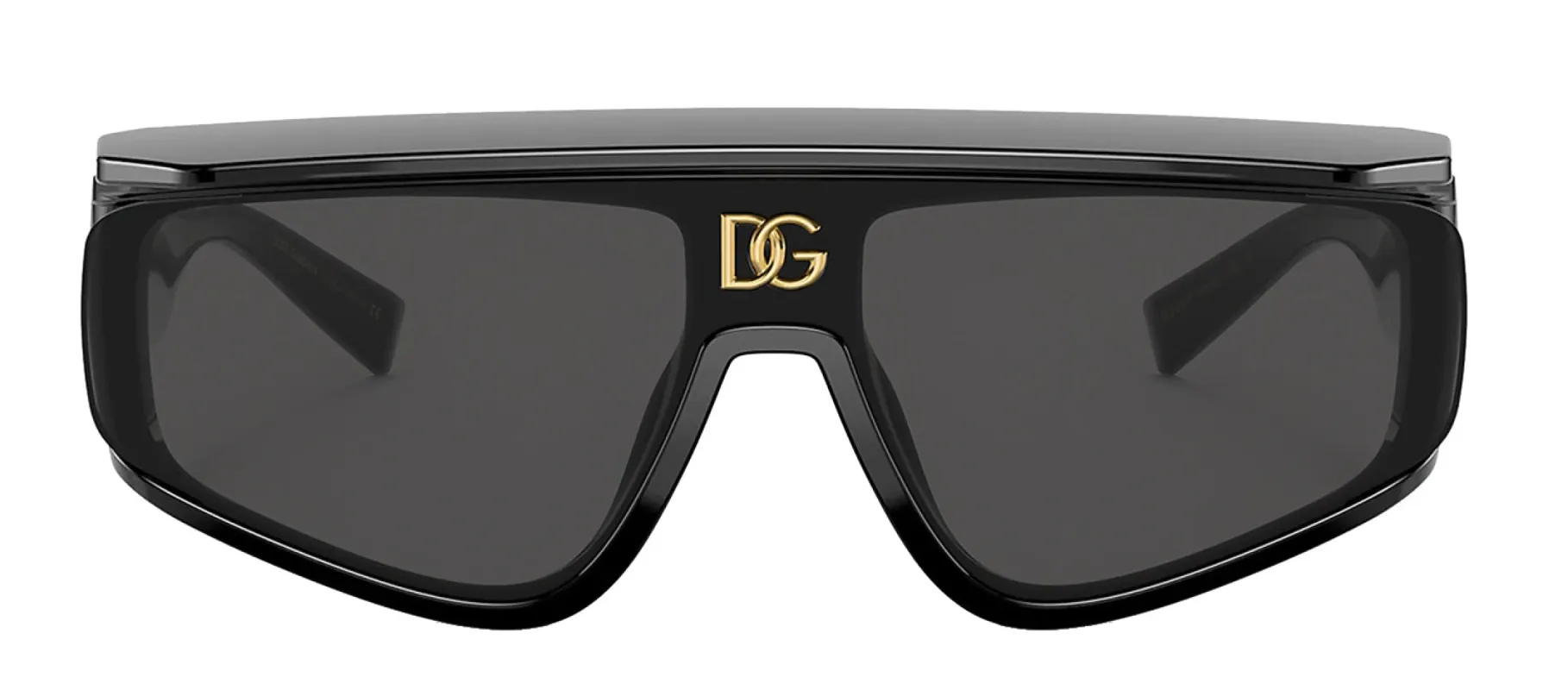 Dolce & Gabbana DG 6177 501/87 Rectangle Plastic Black Sunglasses with Grey Lens sold by Gaffos