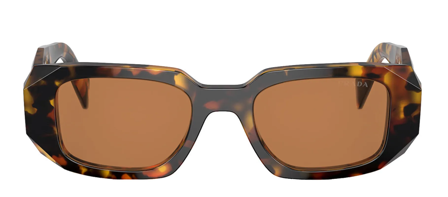 Prada PR 17WSF VAU2Z1 Rectangle Plastic Tortoise Sunglasses with Brown Lens sold by Gaffos