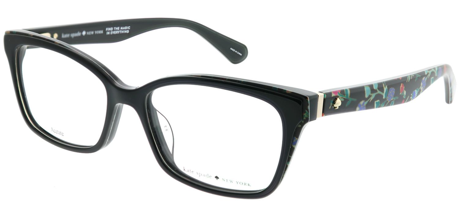 Kate Spade KS Jeri INA Rectangle Plastic Black Eyeglasses with Demo Lens sold by Gaffos product image thumbnail 2