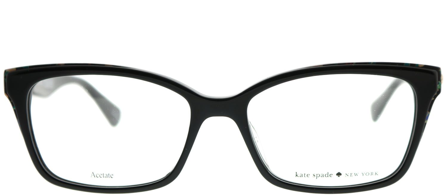 Kate Spade KS Jeri INA Rectangle Plastic Black Eyeglasses with Demo Lens sold by Gaffos