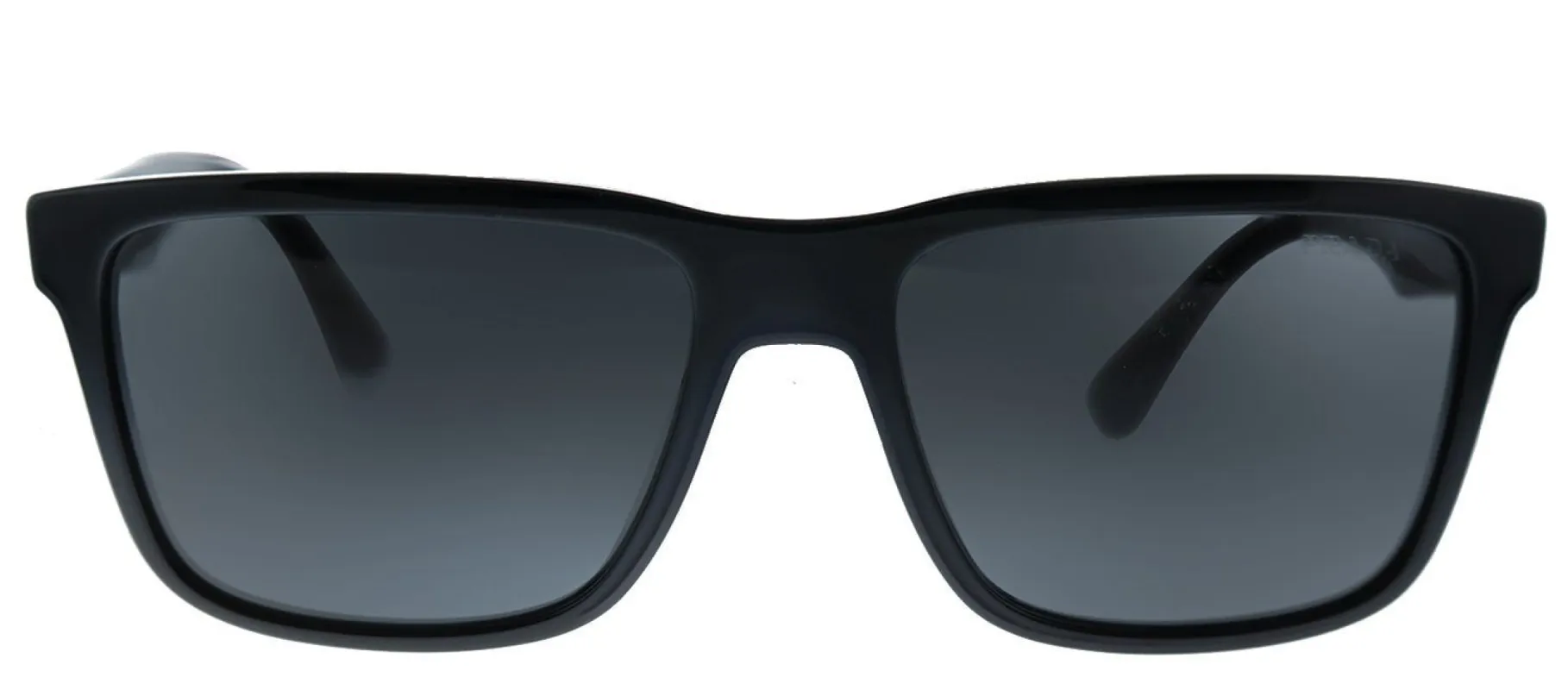 Prada Conceptual PR 19SS 1AB5S0 Square Plastic Black Sunglasses with Grey Lens sold by Gaffos