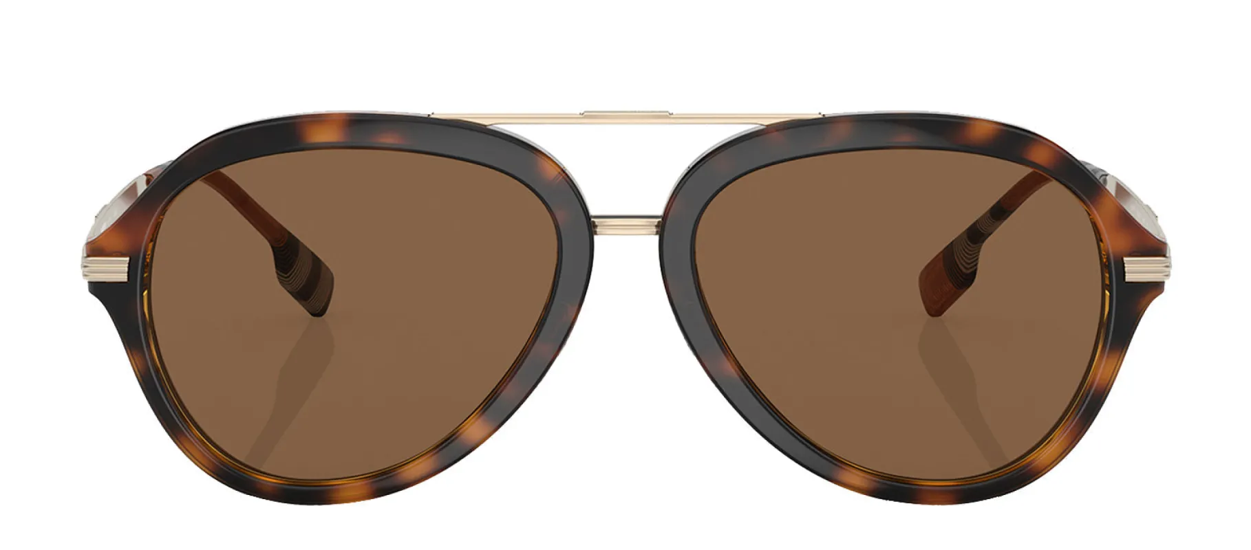 Burberry JUDE BE 4377 300273 Aviator Metal Havana Sunglasses with Brown Lens sold by Gaffos