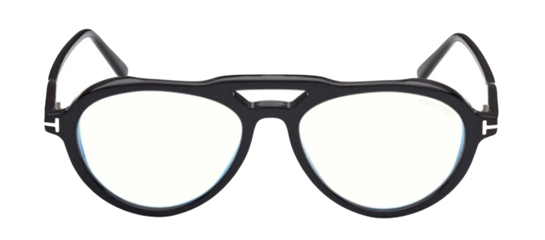 Tom Ford FT 5760-B 001 Aviator Plastic Black Eyeglasses with Clear Lens sold by Gaffos