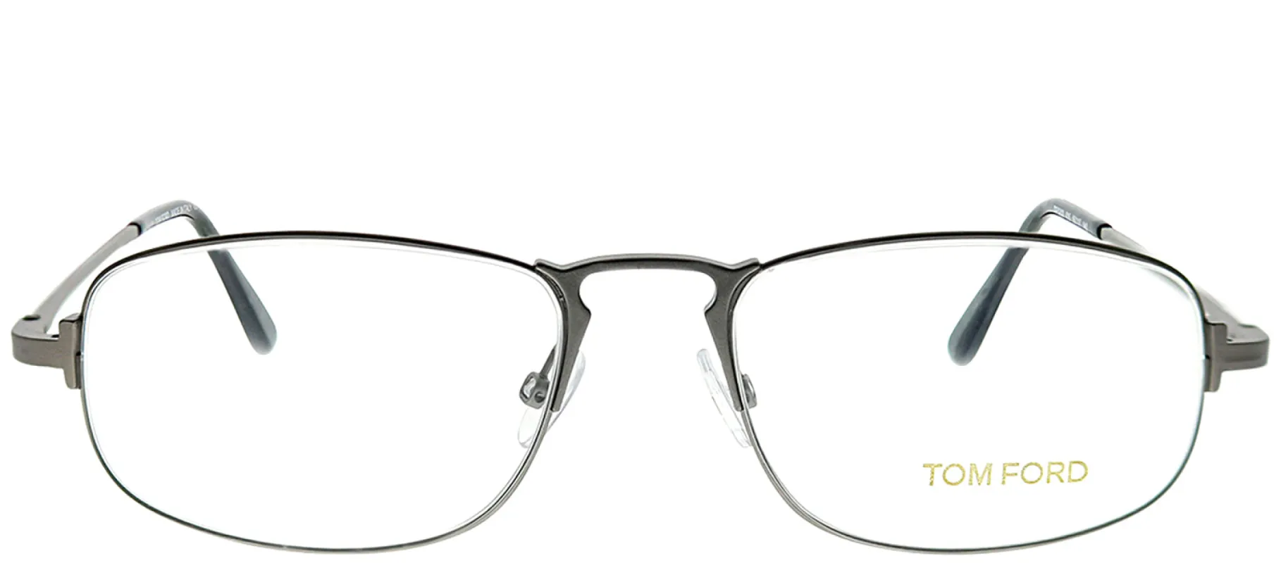 Tom Ford FT 5203 015 Oval Metal Silver Eyeglasses with Demo Lens sold by Gaffos