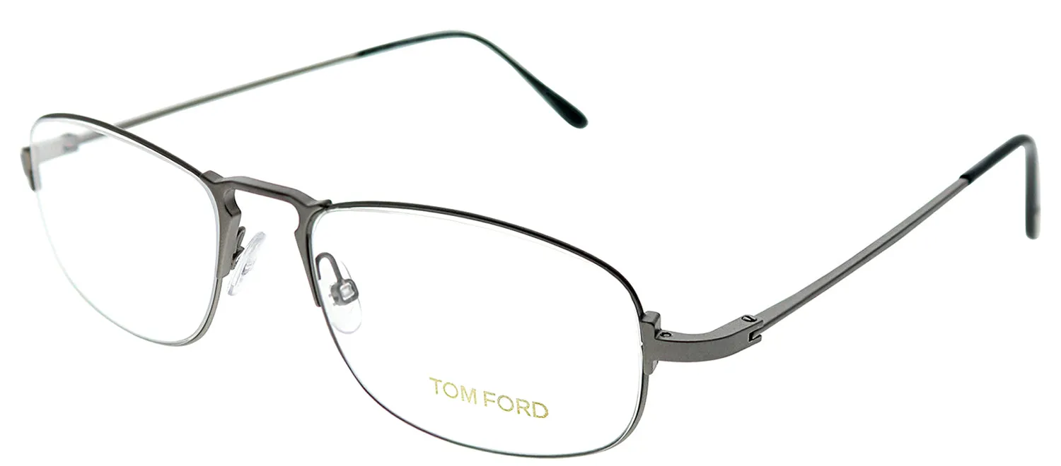 Tom Ford FT 5203 015 Oval Metal Silver Eyeglasses with Demo Lens sold by Gaffos product image thumbnail 2