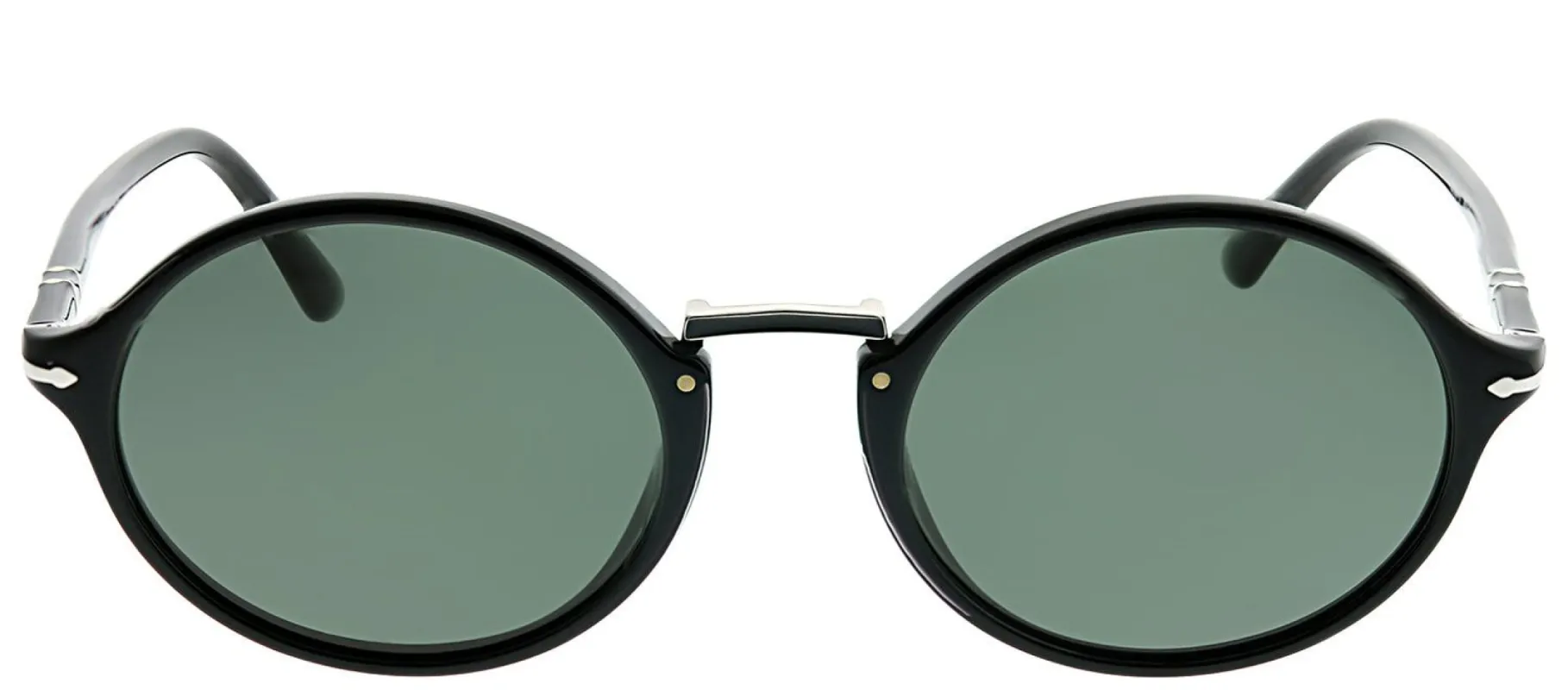 Persol PO 3208S 95/58 Round Plastic Black Sunglasses with Grey Lens sold by Gaffos