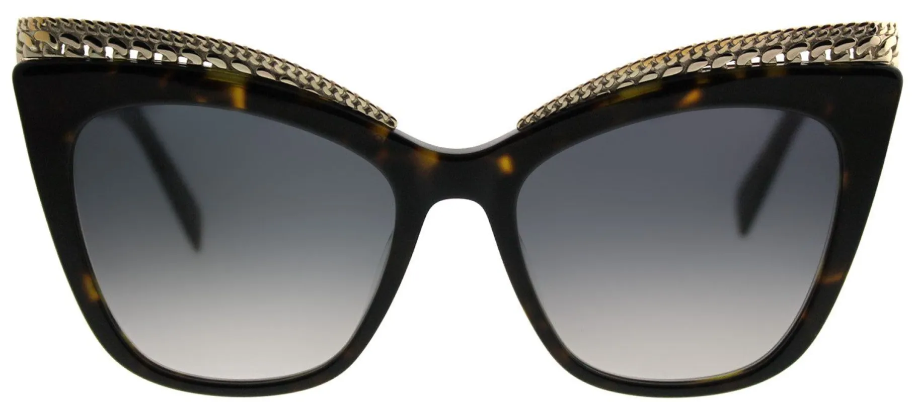 Moschino MOS 009/S 086 9O Cat-Eye Plastic Tortoise/ Havana Sunglasses with Dark Grey Gradient Lens sold by Gaffos