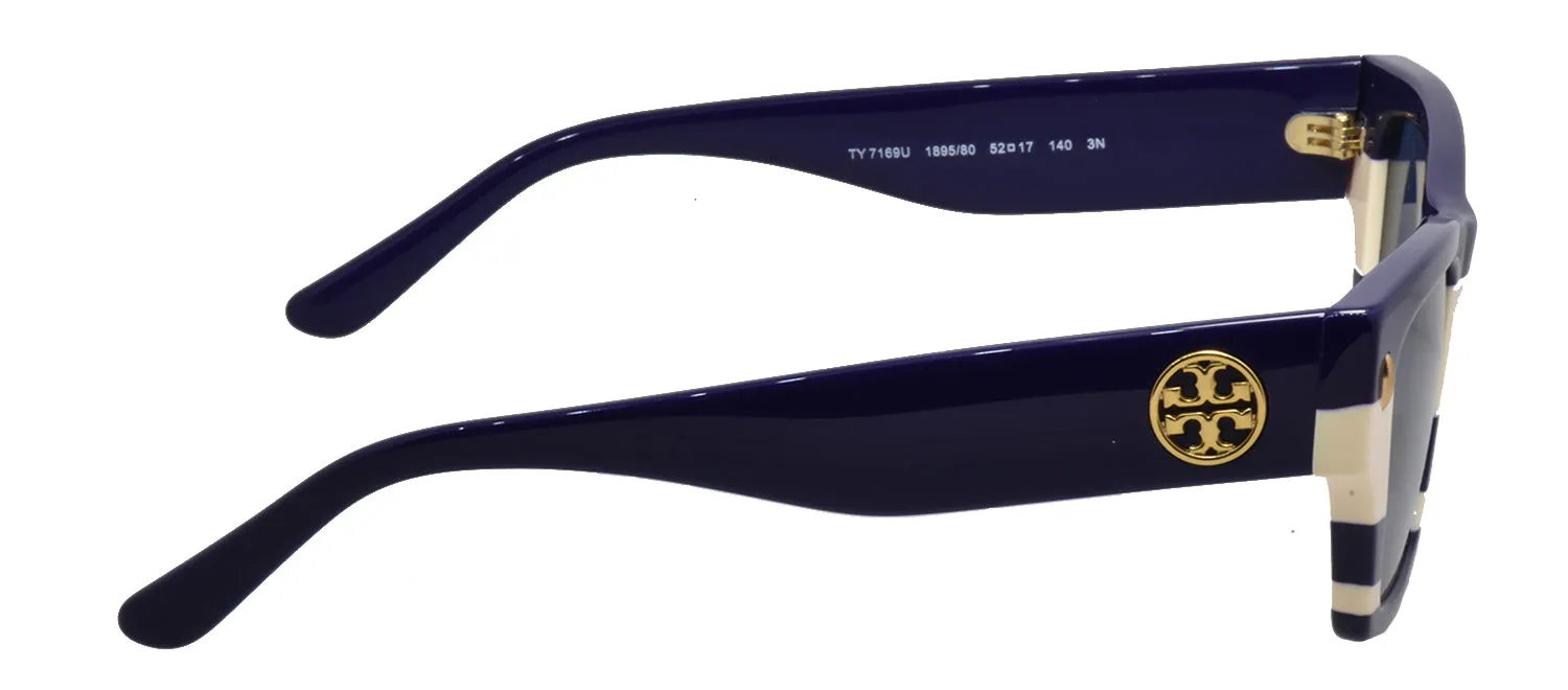 Tory Burch TY 7169U 189580 Rectangle Plastic Blue Sunglasses with Blue Lens sold by Gaffos product image thumbnail 5