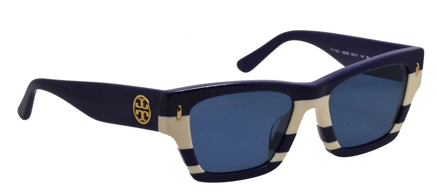 Tory Burch TY 7169U 189580 Rectangle Plastic Blue Sunglasses with Blue Lens sold by Gaffos product image thumbnail 3