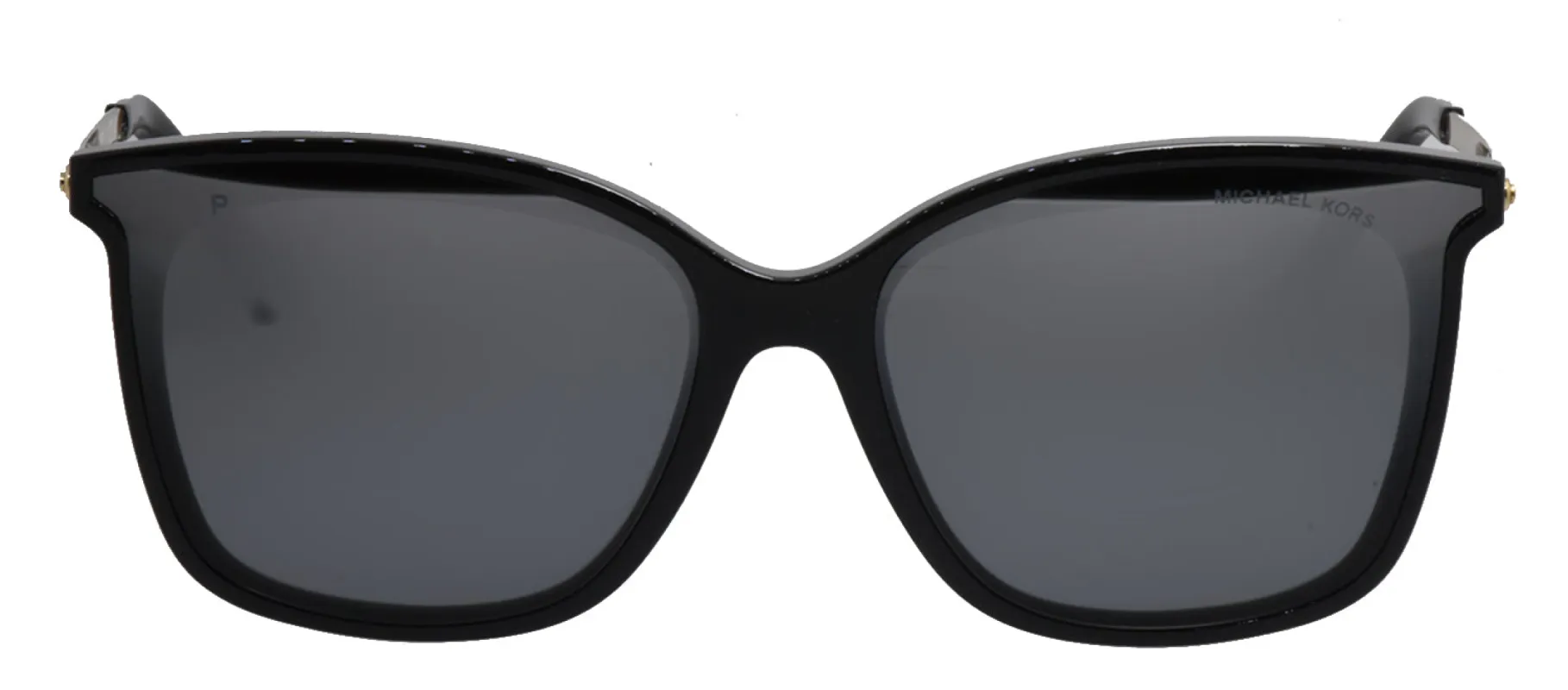 Michael Kors ZERMATT MK 2079U 333282 Square Plastic Black Sunglasses with Silver Mirror Lens sold by Gaffos