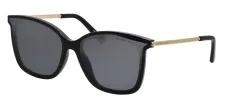 Michael Kors ZERMATT MK 2079U 333282 Square Plastic Black Sunglasses with Silver Mirror Lens sold by Gaffos