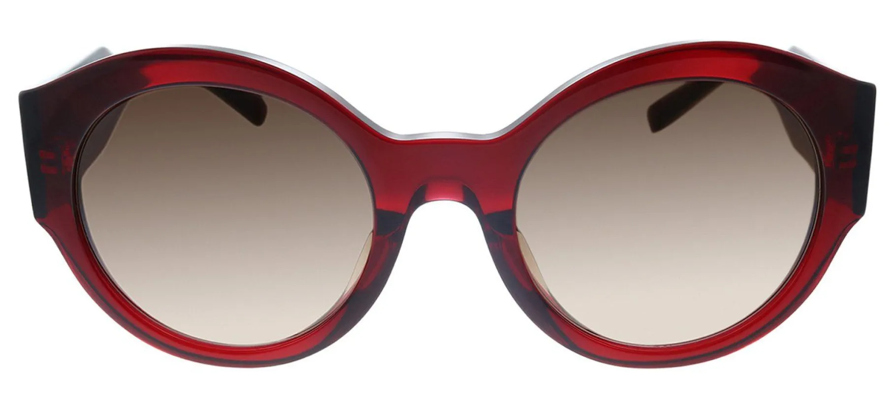 Versace VE 4380BF 388/13 Oval Plastic Burgundy Sunglasses with Brown Gradient Lens sold by Gaffos