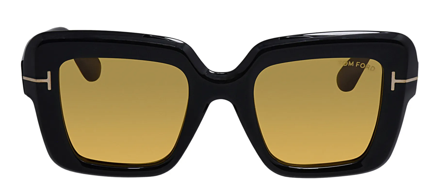 Tom Ford FT 1157 01E Square Plastic Shiny Black Sunglasses with Brown Lens sold by Gaffos