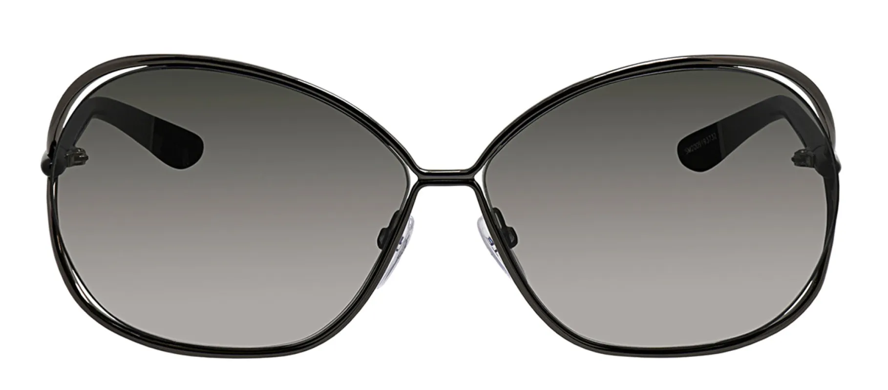Tom Ford FT 0157 08B Round Metal Gunmetal Sunglasses with Smoke Gradient Lens sold by Gaffos