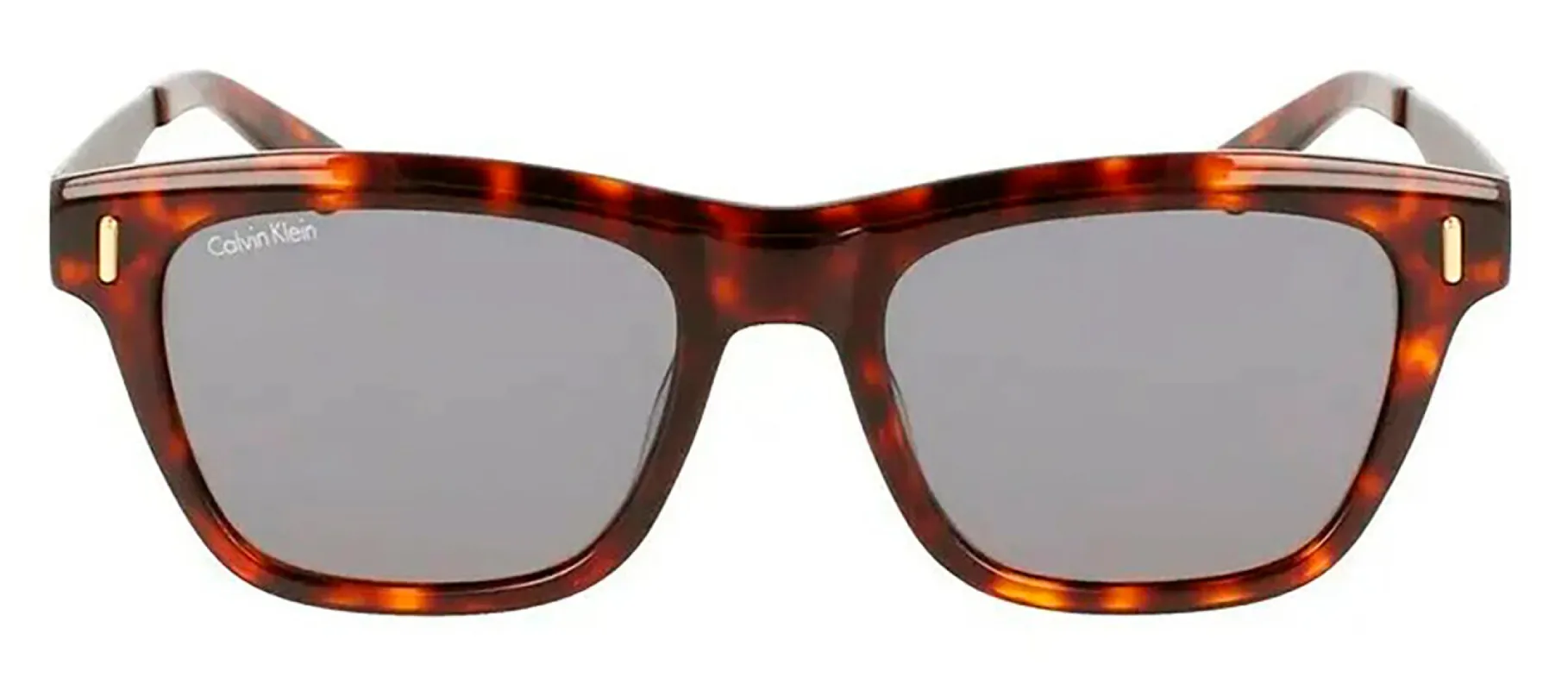 Calvin Klein CK 21526S 220 Rectangle Plastic Havana Sunglasses with Grey Lens made by Calvin Klein