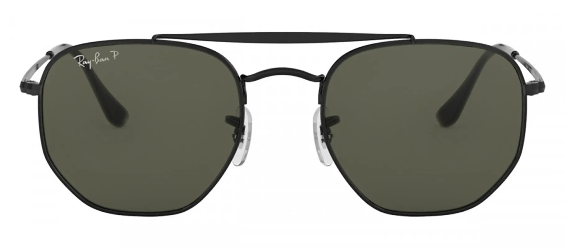Ray-Ban RB 3648 002/58 Round Metal Black Sunglasses with Green Lens sold by Gaffos