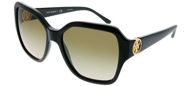 Tory Burch TY 7125 170913 Square Plastic Black Sunglasses with Smoke Gradient Lens sold by Gaffos