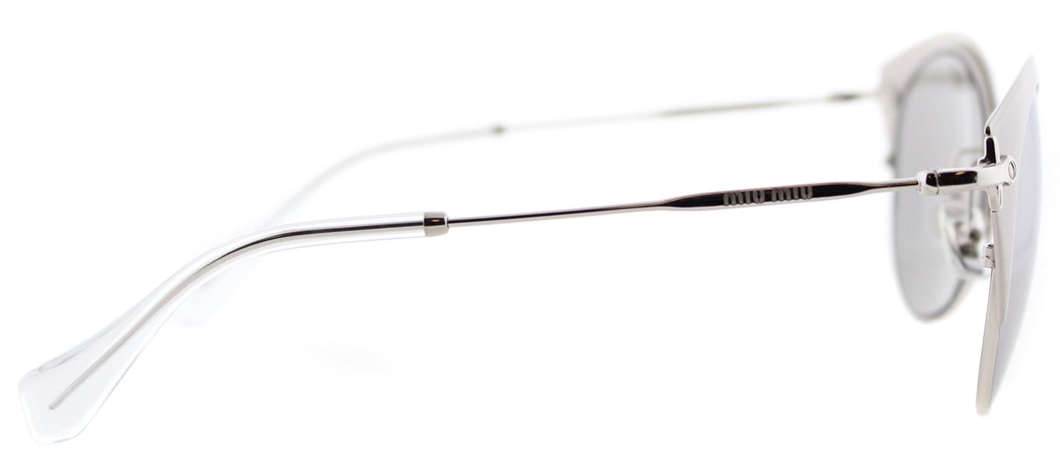 Miu Miu NIOR MU 53RS VAE2B0 Cat-Eye Metal Silver Sunglasses with Silver Mirror Lens sold by Gaffos product image thumbnail 3