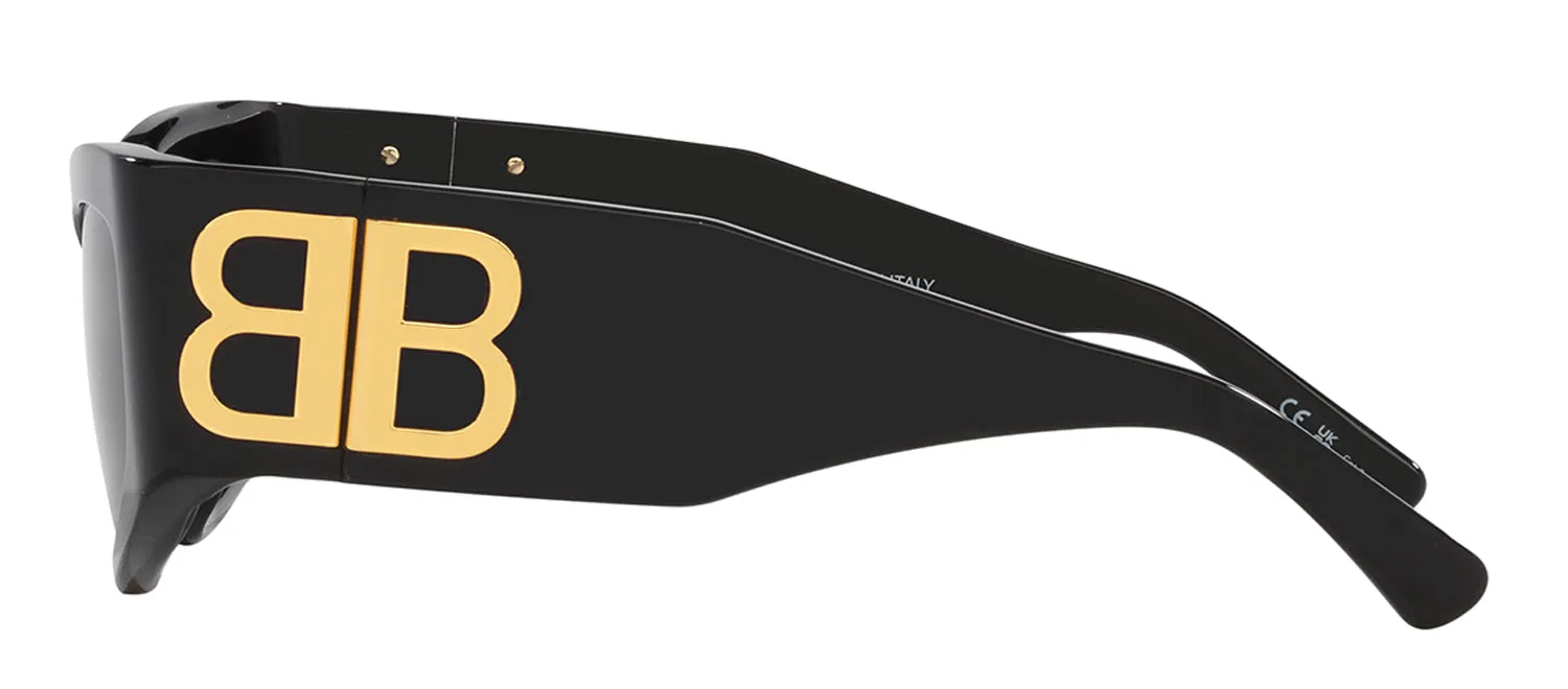 Balenciaga BB 0321S 002 Cat-Eye Plastic Black Sunglasses with Grey Lens sold by Gaffos product image thumbnail 3