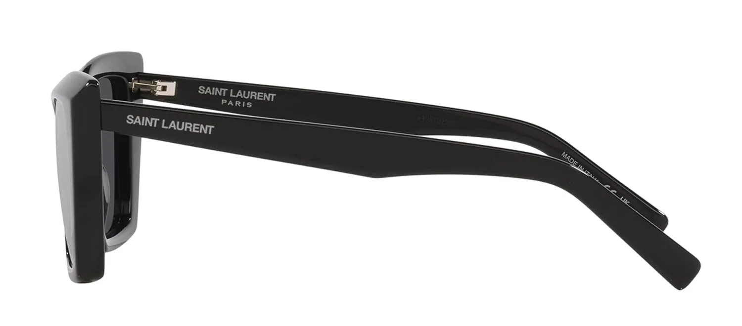 Saint Laurent SL 657 001 Cat-Eye Plastic Black Sunglasses with Grey Lens sold by Gaffos product image thumbnail 3