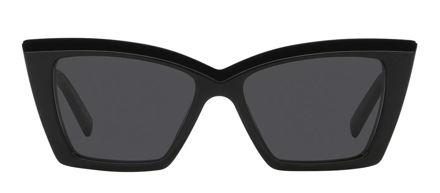 Saint Laurent SL 657 001 Cat-Eye Plastic Black Sunglasses with Grey Lens sold by Gaffos