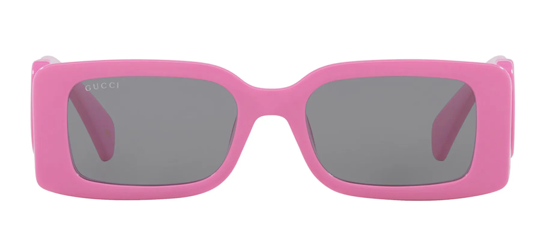 Gucci GG 1325S 006 Rectangle Plastic Pink Sunglasses with Grey Lens sold by Gaffos