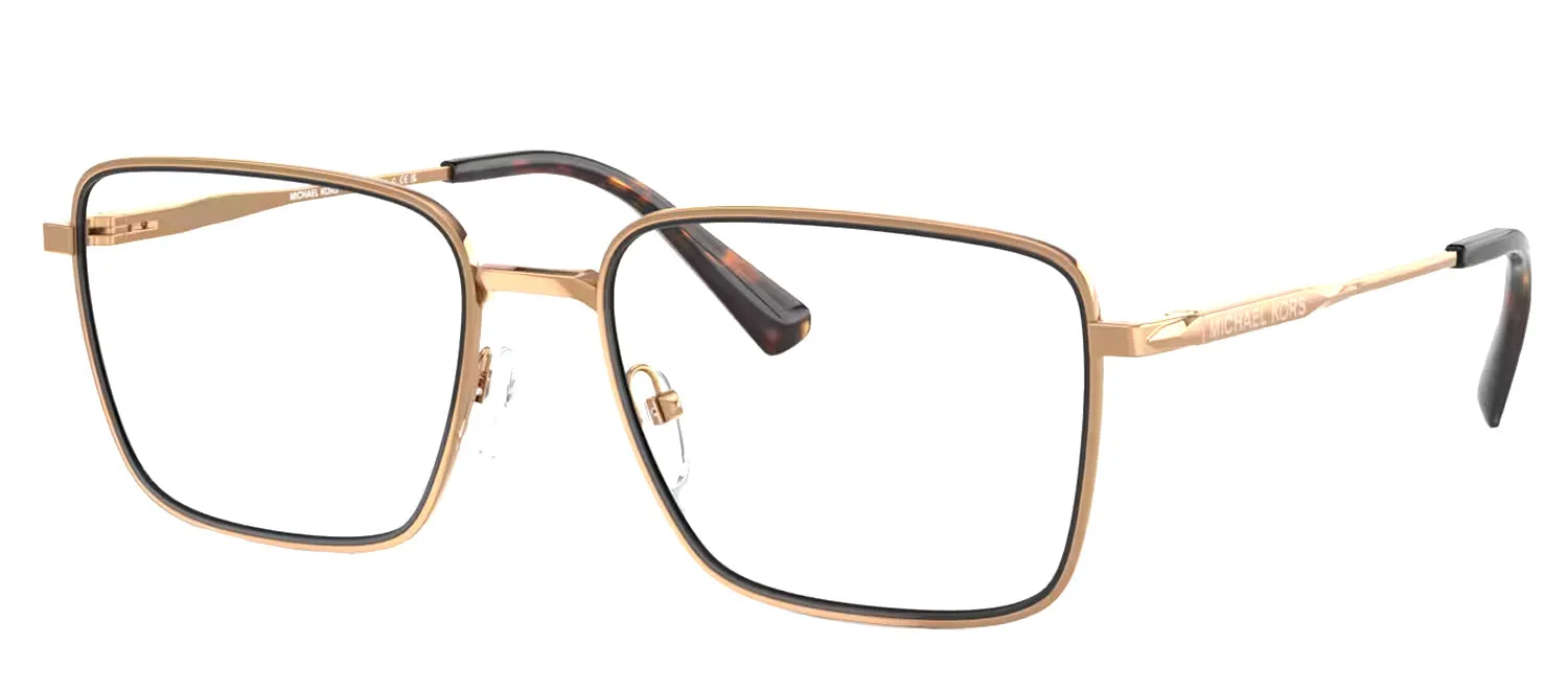 Michael Kors MÉRIBEL MK 3079 1899 Rectangle Metal Gold Eyeglasses with Logo Stamped Demo Lenses sold by Gaffos product image thumbnail 2
