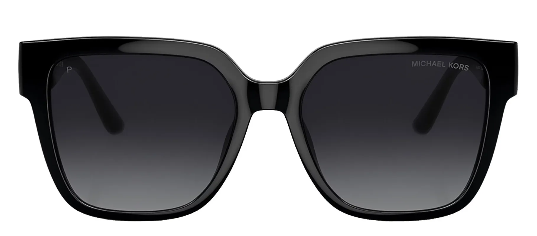 Michael Kors KARLIE MK 2170U 3005T3 Square Plastic Black Sunglasses with Grey Polarized Lens sold by Gaffos