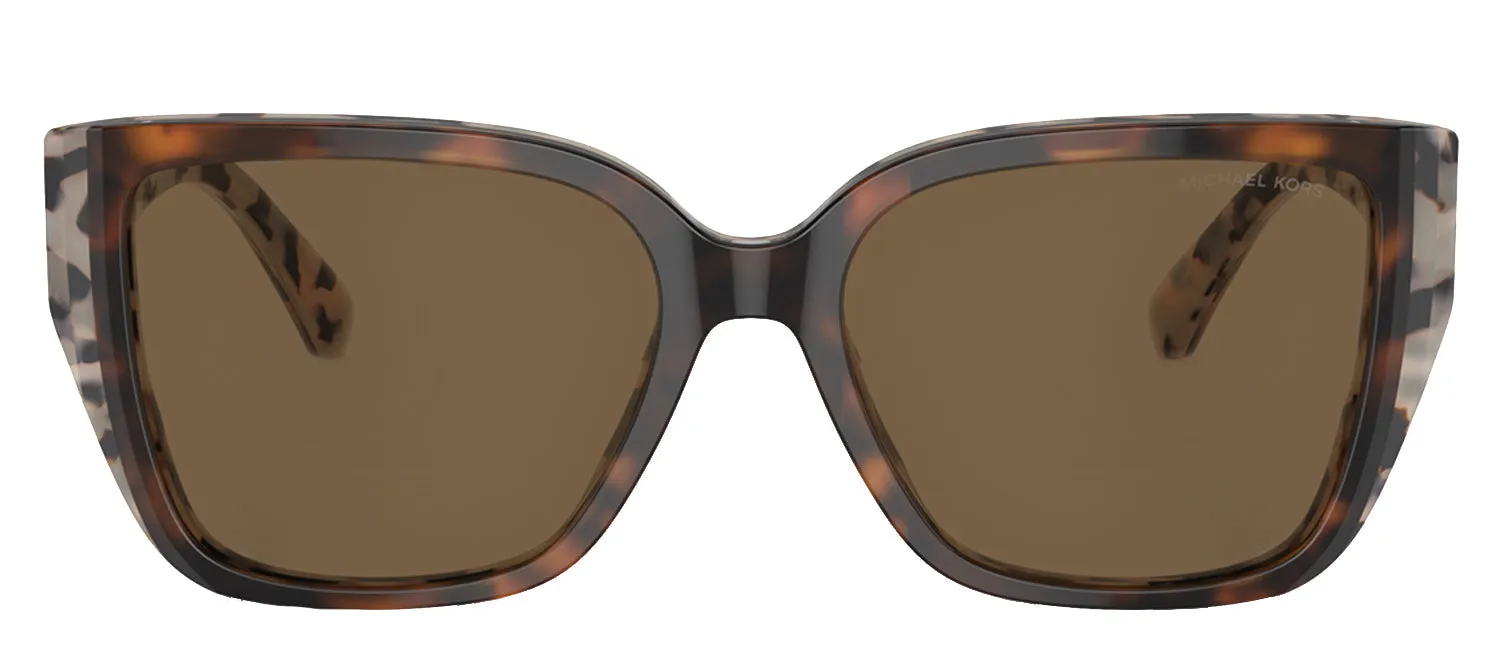 Michael Kors NAVARRA MK 2235U 300587 Irregular Plastic Black Sunglasses with Grey Lens sold by Gaffos