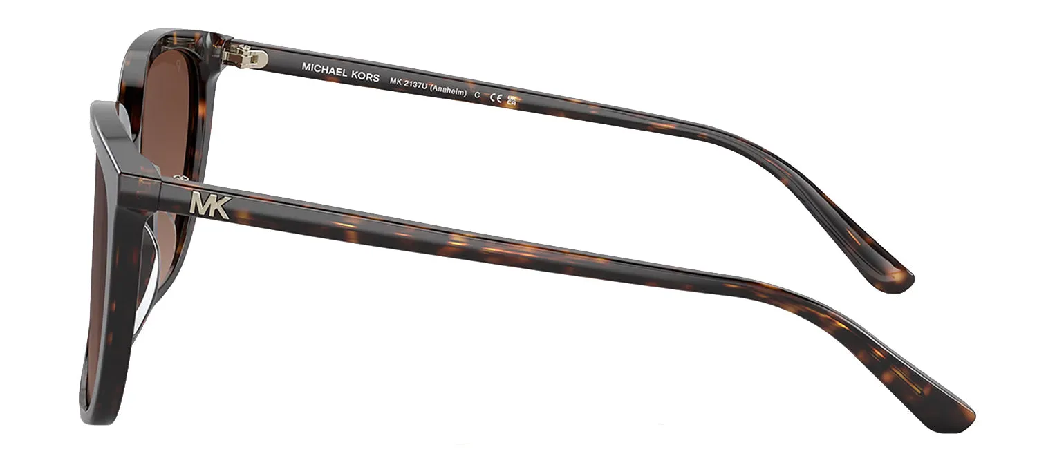 Michael Kors ANAHEIM MK 2137 3006T5 Square Plastic Tortoise Sunglasses with Brown Polarized Lens sold by Gaffos product image thumbnail 3