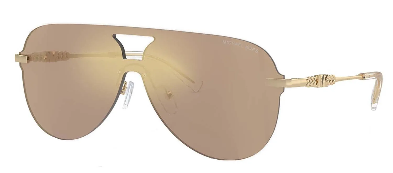 Michael Kors CYPRUS MK 1149 10145A Pilot Metal Gold Sunglasses with Brown Mirror Lens sold by Gaffos product image thumbnail 2
