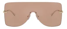 Michael Kors LONDON MK 1148 1014VL Shield Metal Gold Sunglasses with Brown Lens sold by Gaffos