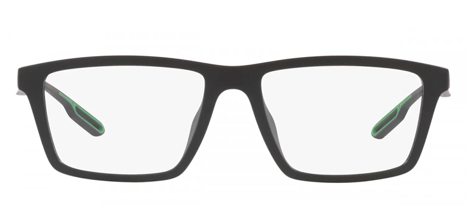 Emporio Armani EA 4189U 50011W Rectangle Plastic Black Sunglasses with Clear Lens sold by Gaffos