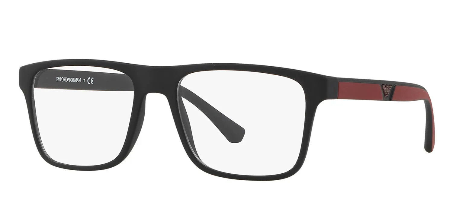 Emporio Armani EA 4115F 50421W Rectangle Plastic Black Sunglasses with Clear Lens sold by Gaffos product image thumbnail 2