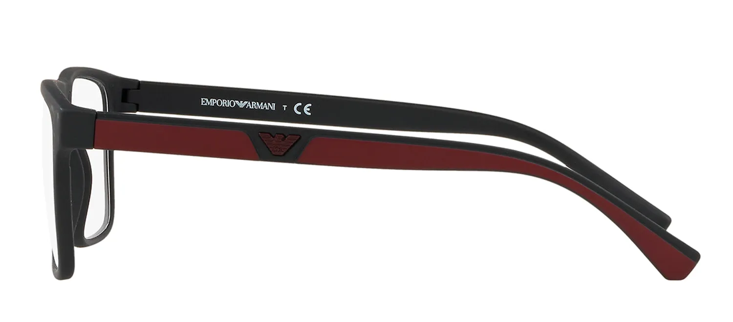 Emporio Armani EA 4115F 50421W Rectangle Plastic Black Sunglasses with Clear Lens sold by Gaffos product image thumbnail 3