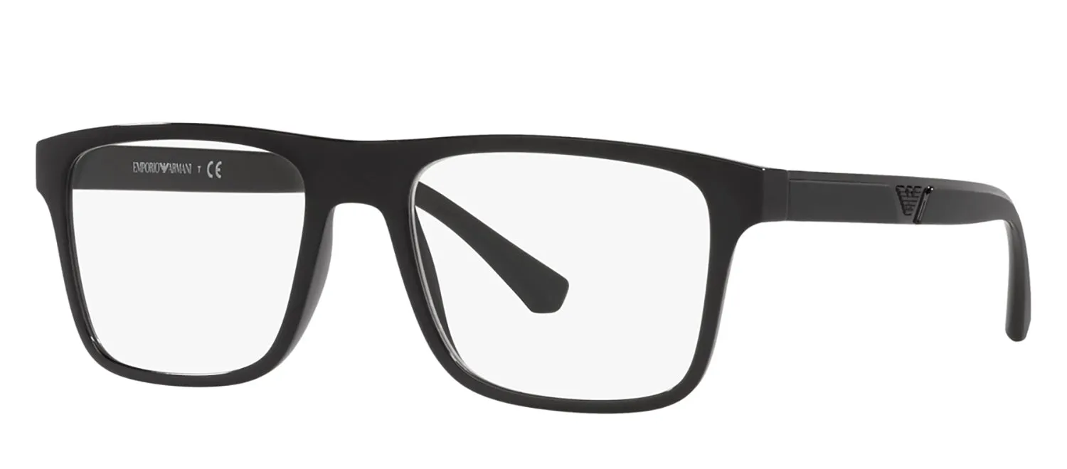 Emporio Armani EA 4115 50171W Rectangle Plastic Black Sunglasses with Clear Lens sold by Gaffos product image thumbnail 2