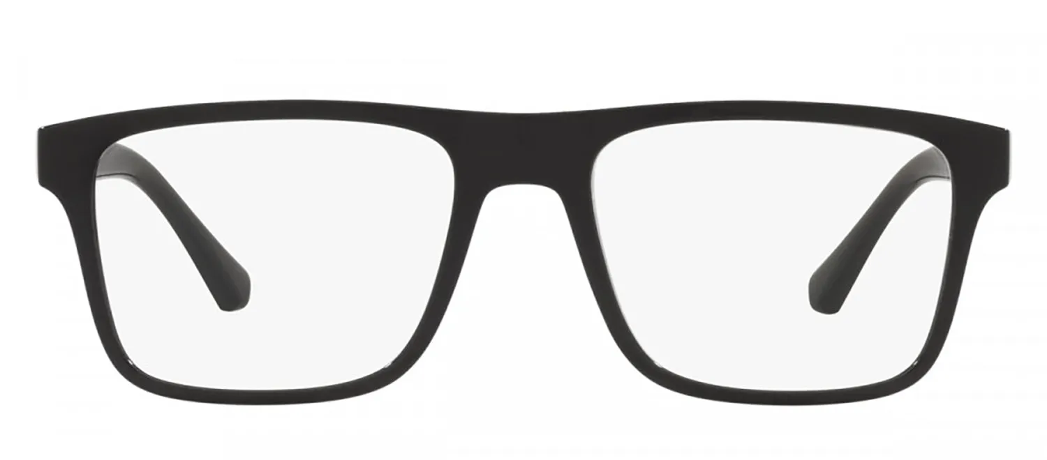 Emporio Armani EA 4115 50171W Rectangle Plastic Black Sunglasses with Clear Lens sold by Gaffos