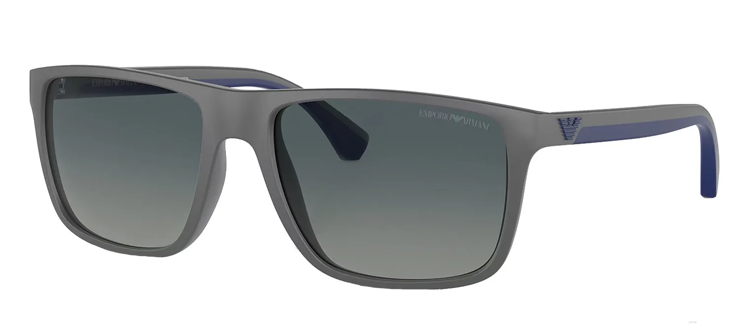 Emporio Armani EA 4033 50604U Square Plastic Grey Sunglasses with Blue Polarized Lens sold by Gaffos product image thumbnail 2