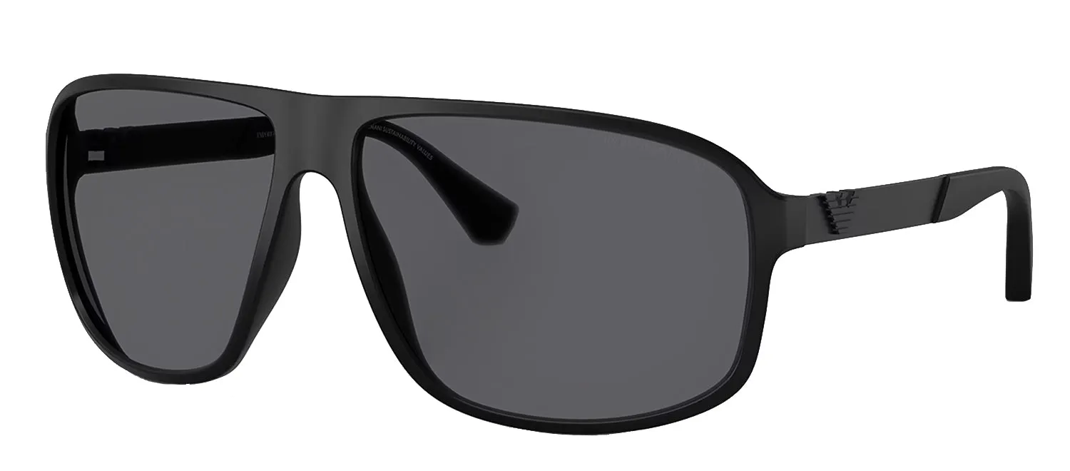 Emporio Armani EA 4029 5001T3 Square Plastic Black Sunglasses with Grey Polarized Lens sold by Gaffos product image thumbnail 2