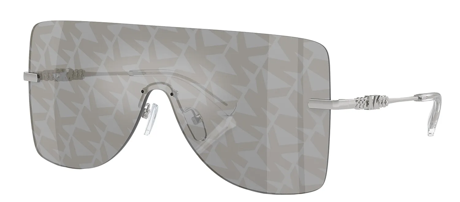 Michael Kors LONDON MK 1148 18930E Shield Metal Silver Sunglasses with Silver Mirror Lens sold by Gaffos product image thumbnail 2