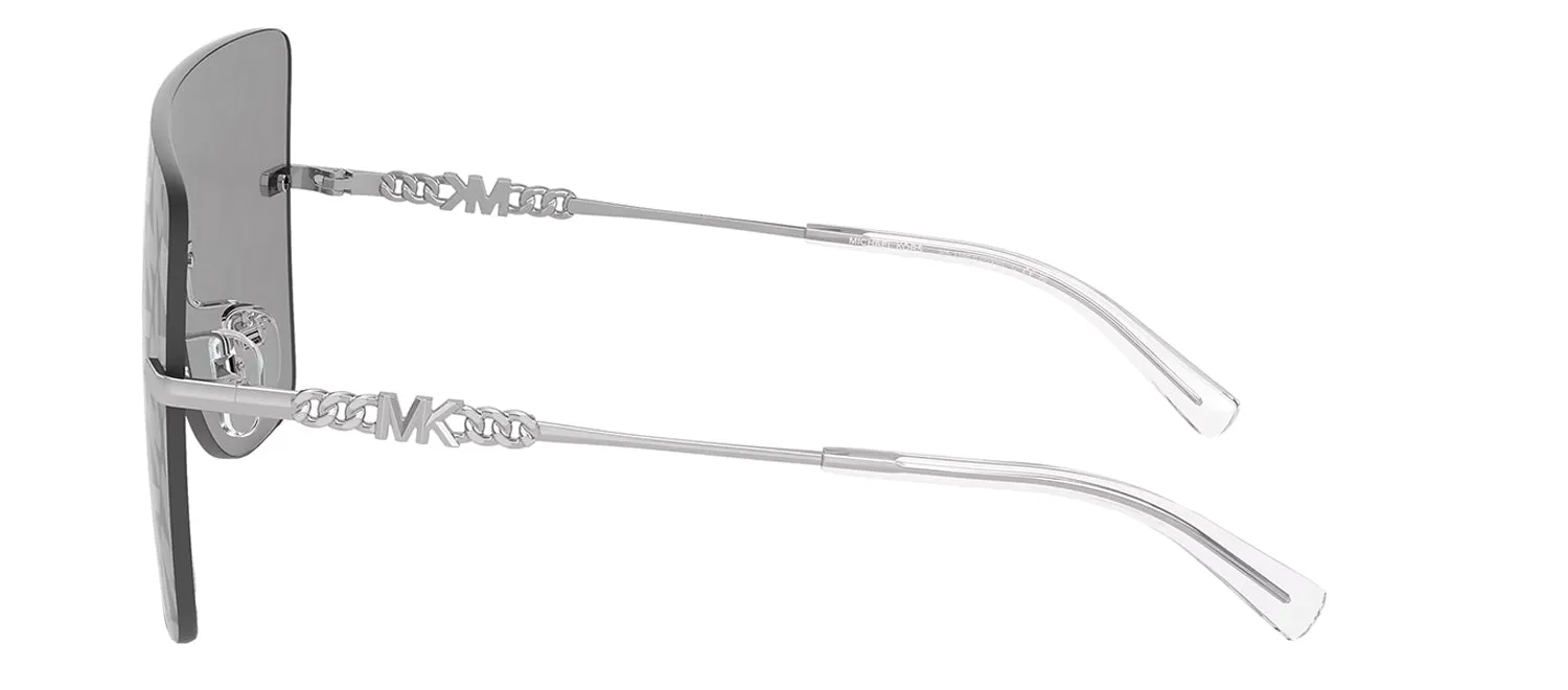 Michael Kors LONDON MK 1148 18930E Shield Metal Silver Sunglasses with Silver Mirror Lens sold by Gaffos product image thumbnail 3