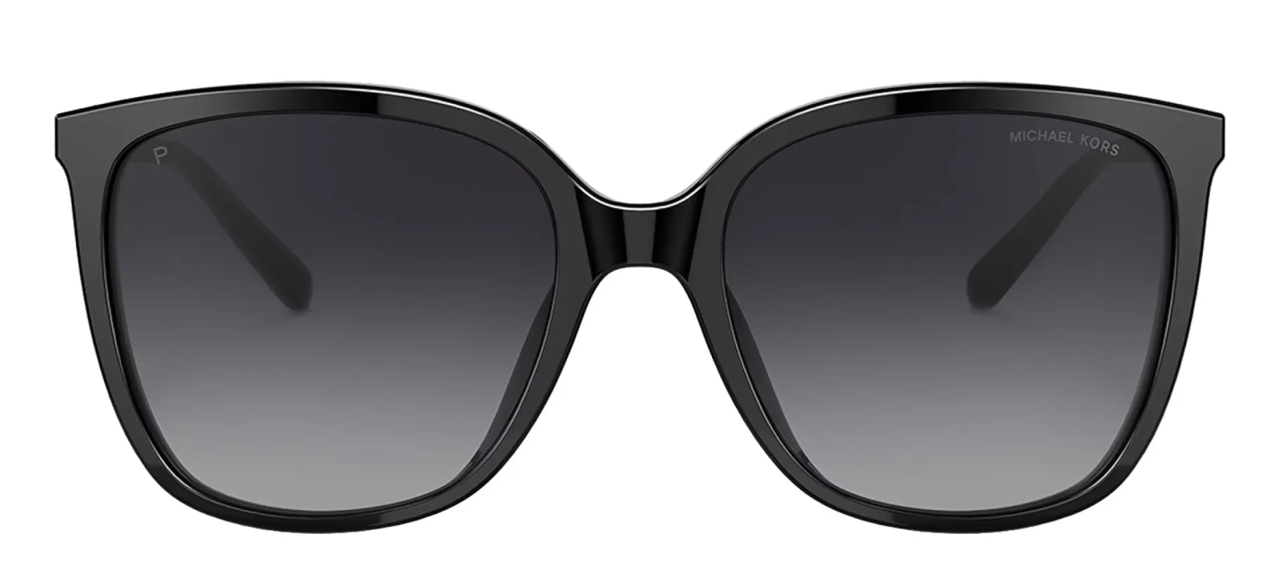 Michael Kors ANAHEIM MK 2137U 3005T3 Square Plastic Black Sunglasses with Grey Polarized Lens sold by Gaffos