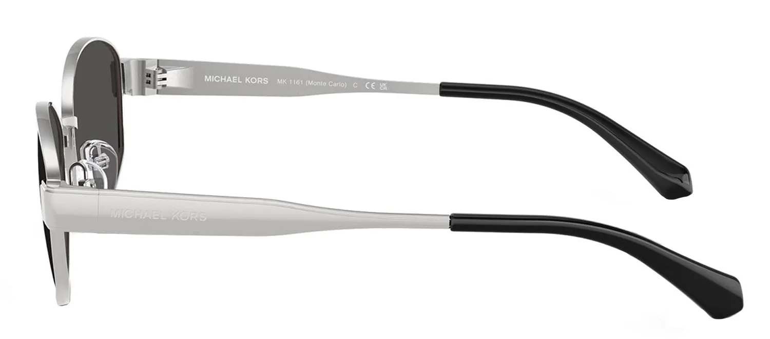 Michael Kors MONTE CARLO MK 1161 189387 Oval Metal Silver Sunglasses with Grey Lens sold by Gaffos product image thumbnail 3