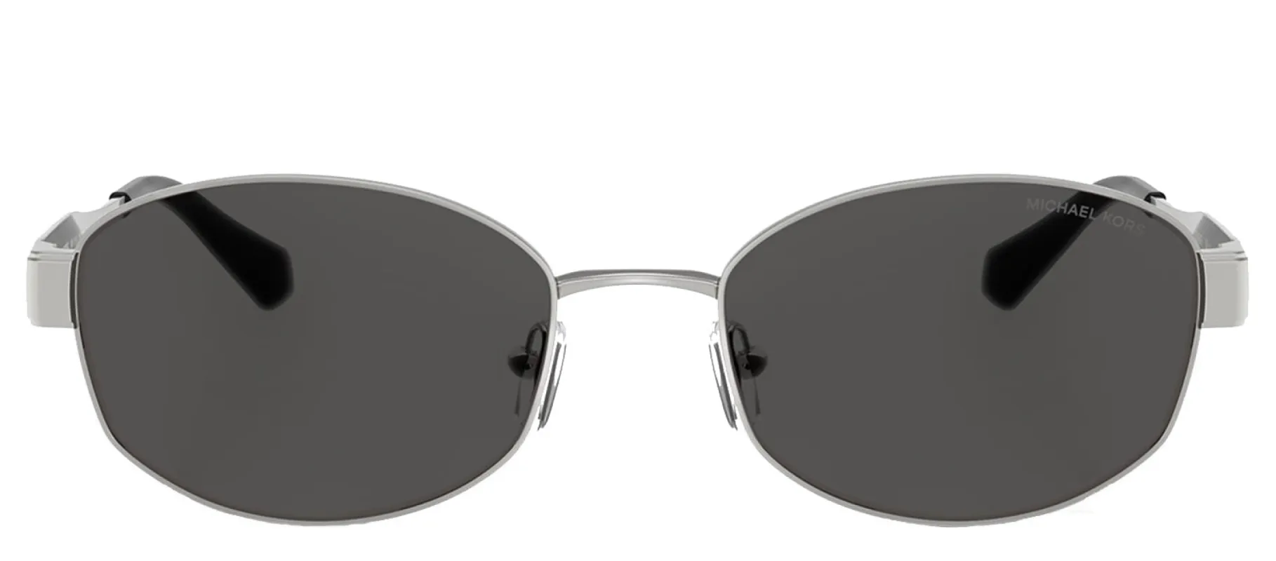 Michael Kors MONTE CARLO MK 1161 189387 Oval Metal Silver Sunglasses with Grey Lens sold by Gaffos