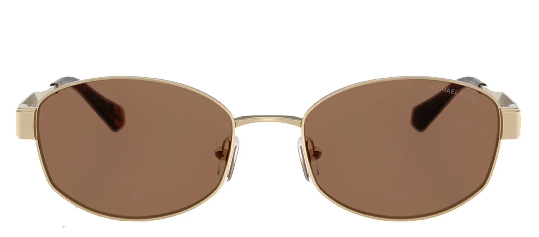 Michael Kors MONTE CARLO MK 1161 101473 Oval Metal Gold Sunglasses with Brown Lens sold by Gaffos