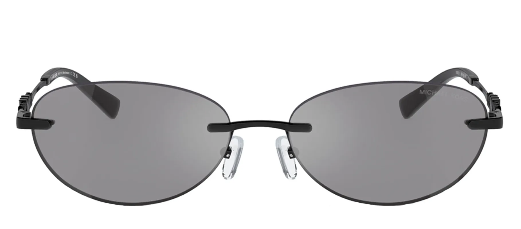 Michael Kors MANCHESTER MK 1151 1005/1 Oval Metal Black Sunglasses with Grey Lens sold by Gaffos